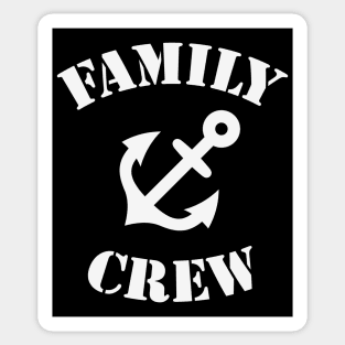 Family Crew (Anchor / Crew Complement / White) Sticker